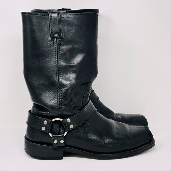 HARLEY DAVIDSON Leather Harness Motorcycle Boots - Picture 1 of 10